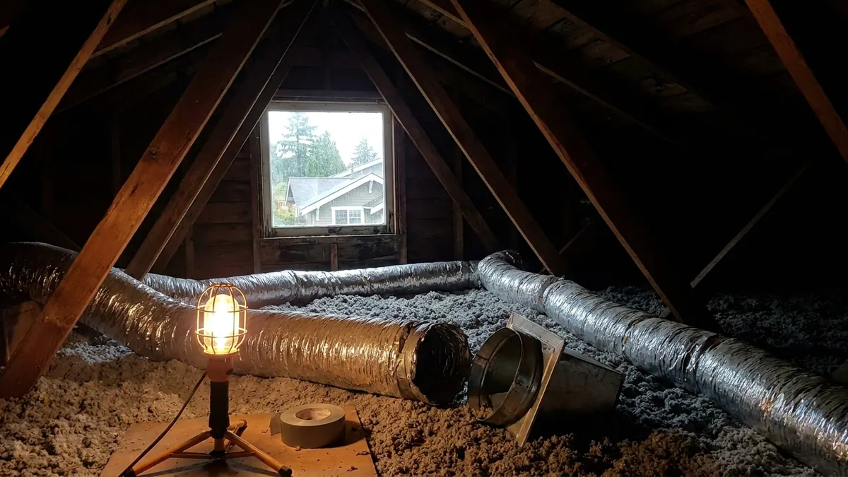 Attic Ductwork in Puget Sound Homes: Repair or Reroute?