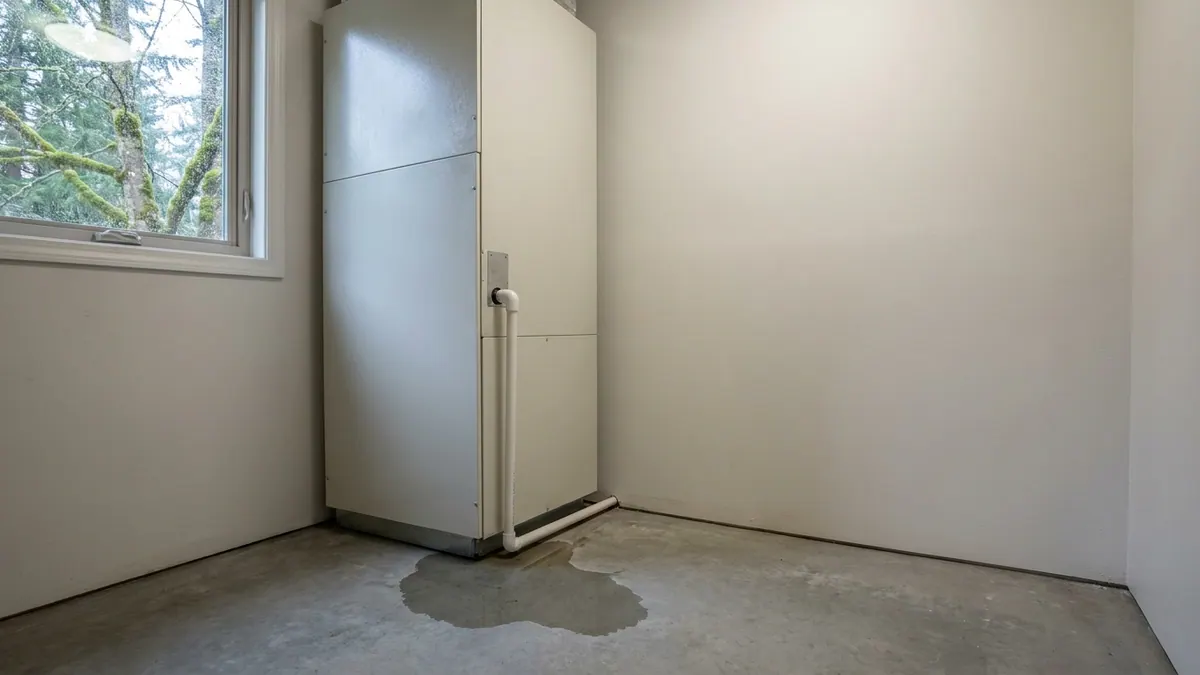 Heat Pump Leaking Water Inside? What's Normal and What Needs a Tech