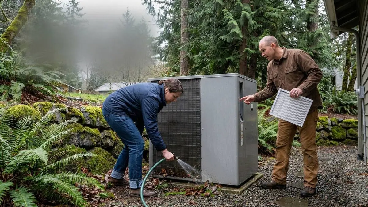 Heat Pump Maintenance in the PNW: The 10-Minute Homeowner Checklist + What Pros Do
